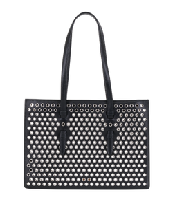 Small Mina Tote, Leather, Black, MII, DB, 3*